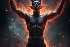 Hot & Sexy Male Succubus Demon,Deep within the ruins of Hell.