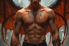 Hot & Sexy Male Succubus Demon,Deep within the ruins of Hell.