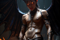 Hot & Sexy Male Succubus Demon,Deep within the ruins of Hell.