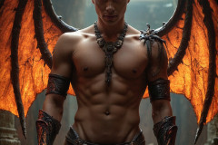 Hot & Sexy Male Succubus Demon,Deep within the ruins of Hell.
