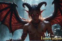 Hot & Sexy Male Succubus Demon,Deep within the ruins of Hell.
