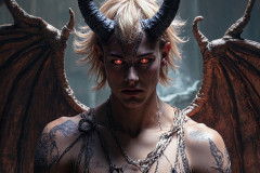 Hot & Sexy Male Succubus Demon,Deep within the ruins of Hell.