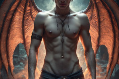 Hot & Sexy Male Succubus Demon,Deep within the ruins of Hell.