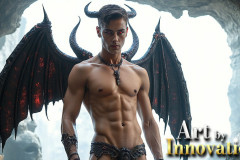 Hot & Sexy Male Succubus Demon,Deep within the ruins of Hell.