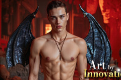 Hot & Sexy Male Succubus Demon,Deep within the ruins of Hell.