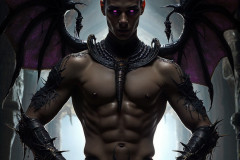 Hot & Sexy Male Succubus Demon,Deep within the ruins of Hell.