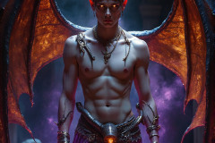 Hot & Sexy Male Succubus Demon,Deep within the ruins of Hell.