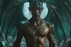 Hot & Sexy Male Succubus Demon,Deep within the ruins of Hell.