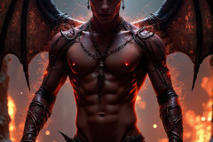 Hot & Sexy Male Succubus Demon,Deep within the ruins of Hell.