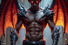Hot & Sexy Male Succubus Demon,Deep within the ruins of Hell.