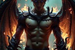 Hot & Sexy Male Succubus Demon,Deep within the ruins of Hell.