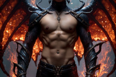 Hot & Sexy Male Succubus Demon,Deep within the ruins of Hell.