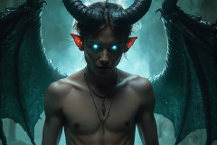 Hot & Sexy Male Succubus Demon,Deep within the ruins of Hell.