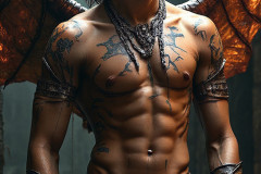 Hot & Sexy Male Succubus Demon,Deep within the ruins of Hell.