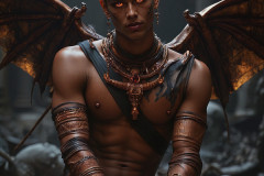 Hot & Sexy Male Succubus Demon,Deep within the ruins of Hell.