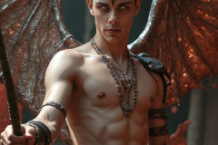 Hot & Sexy Male Succubus Demon,Deep within the ruins of Hell.