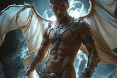 Hot & Sexy Male Succubus Demon,Deep within the ruins of Hell.