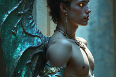 Hot & Sexy Male Succubus Demon,Deep within the ruins of Hell.