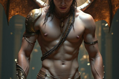 Hot & Sexy Male Succubus Demon,Deep within the ruins of Hell.