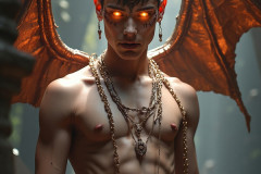 Hot & Sexy Male Succubus Demon,Deep within the ruins of Hell.