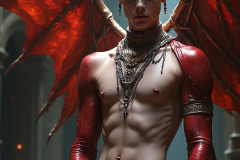 Hot & Sexy Male Succubus Demon,Deep within the ruins of Hell.