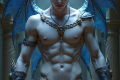 Hot & Sexy Male Succubus Demon,Deep within the ruins of Hell.