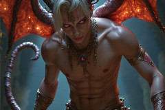 Hot & Sexy Male Succubus Demon,Deep within the ruins of Hell.