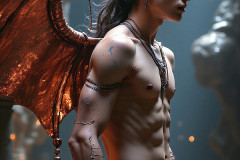 Hot & Sexy Male Succubus Demon,Deep within the ruins of Hell.