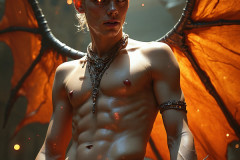 Hot & Sexy Male Succubus Demon,Deep within the ruins of Hell.