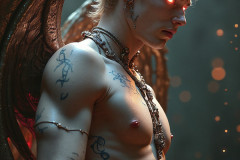 Hot & Sexy Male Succubus Demon,Deep within the ruins of Hell.