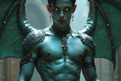 Hot & Sexy Male Succubus Demon,Deep within the ruins of Hell.