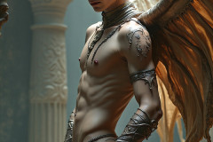 Hot & Sexy Male Succubus Demon,Deep within the ruins of Hell.