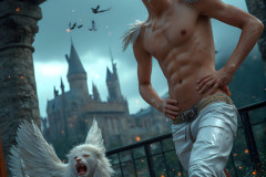 Shirtless Boys of Hogwarts,House Gryffindor,School of Witchcraft and Wizardry,Harry Potter