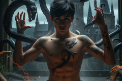 Shirtless Boys of Hogwarts,House Slytherin,School of Witchcraft and Wizardry,Harry Potter