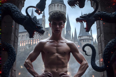 Shirtless Boys of Hogwarts,House Slytherin,School of Witchcraft and Wizardry,Harry Potter