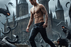 Shirtless Boys of Hogwarts,House Slytherin,School of Witchcraft and Wizardry,Harry Potter