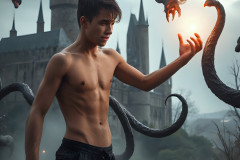 Shirtless Boys of Hogwarts,House Slytherin,School of Witchcraft and Wizardry,Harry Potter