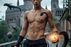 Shirtless Boys of Hogwarts,House Slytherin,School of Witchcraft and Wizardry,Harry Potter