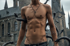 Shirtless Boys of Hogwarts,House Slytherin,School of Witchcraft and Wizardry,Harry Potter