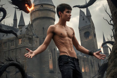 Shirtless Boys of Hogwarts,House Slytherin,School of Witchcraft and Wizardry,Harry Potter