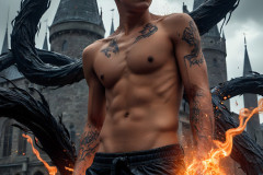 Shirtless Boys of Hogwarts,House Slytherin,School of Witchcraft and Wizardry,Harry Potter