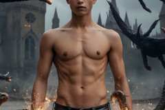 Shirtless Boys of Hogwarts,House Slytherin,School of Witchcraft and Wizardry,Harry Potter