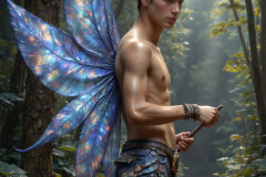 Brought to life through AI,Capturing the Pristine and Elusive Male Fairy.