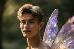 Brought to life through AI,Capturing the Pristine and Elusive Male Fairy.