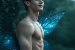 Brought to life through AI,Capturing the Pristine and Elusive Male Fairy.