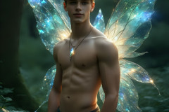 Brought to life through AI,Capturing the Pristine and Elusive Male Fairy.