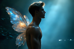 Brought to life through AI,Capturing the Pristine and Elusive Male Fairy.