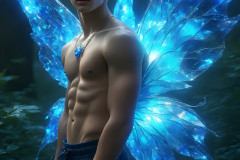 Brought to life through AI,Capturing the Pristine and Elusive Male Fairy.
