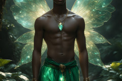 Brought to life through AI,Capturing the Pristine and Elusive Male Fairy.