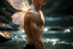Brought to life through AI,Capturing the Pristine and Elusive Male Fairy.